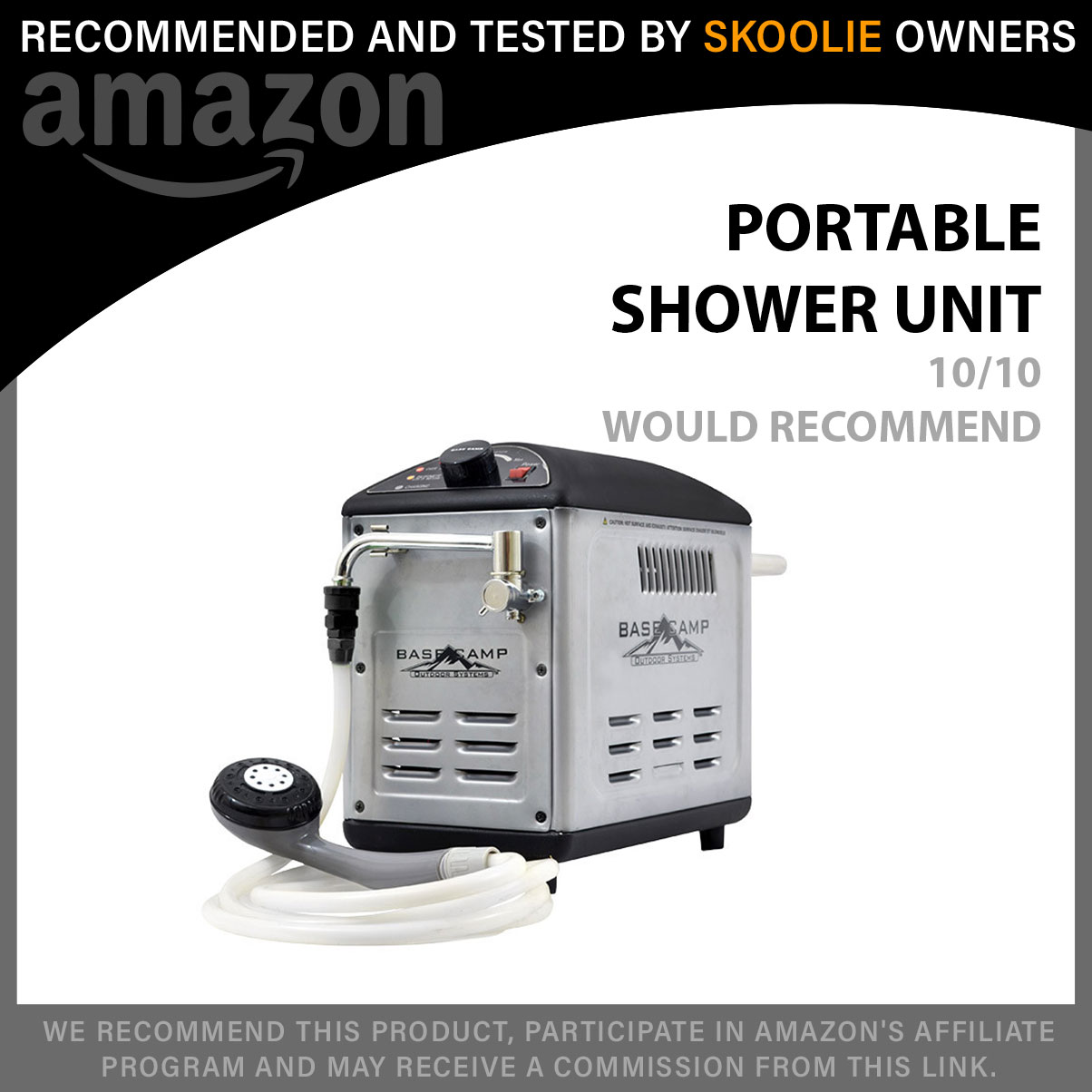Basecamp Battery Operated Shower System